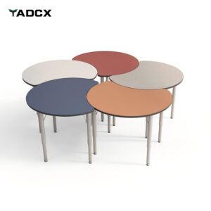 Crescent-Shaped Collaborative Desk