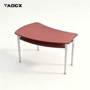 Bow-Shaped Collaborative Desk- Double-Deck