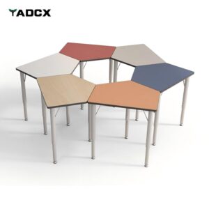 Pentagon-Shaped Collaborative Desk