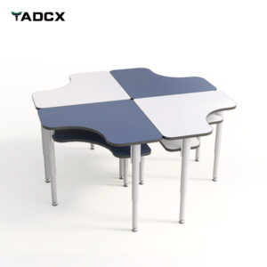 L-Shaped Collaborative Desk – Double-Deck