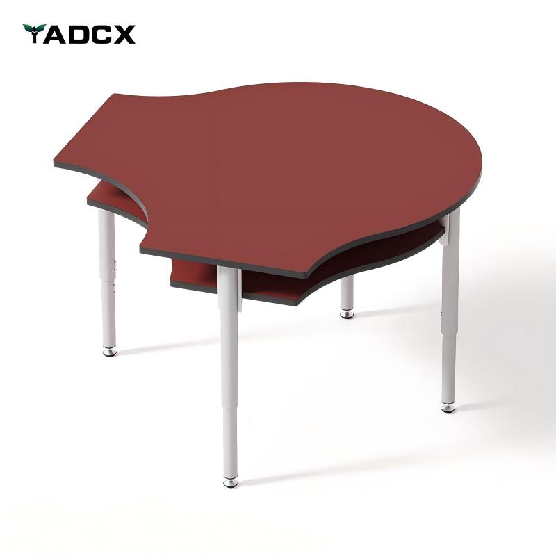 Teardrop‑shaped Cooperation Table（A）-Double Desk