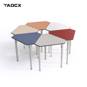Diamond-Shaped Collaborative Desk
